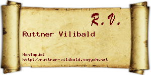 Ruttner Vilibald névjegykártya